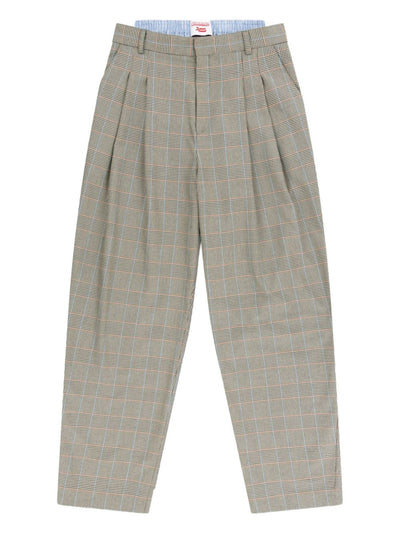 Aberdeen Checked Pleated Trousers