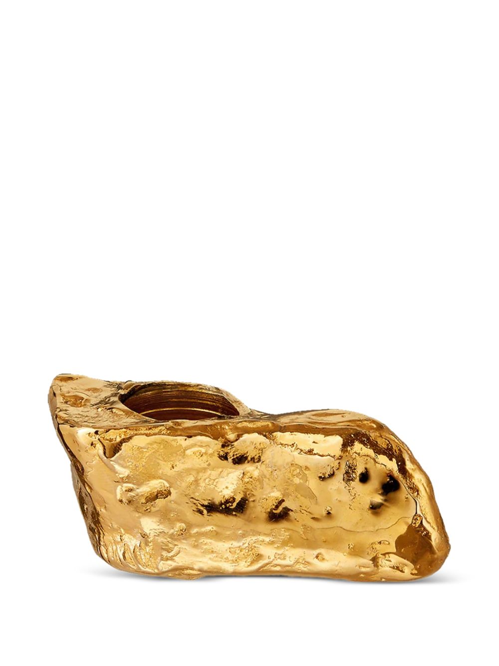 brushed candle holder  