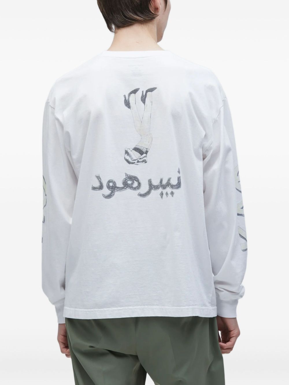 graphic-print long-sleeve T-shirt