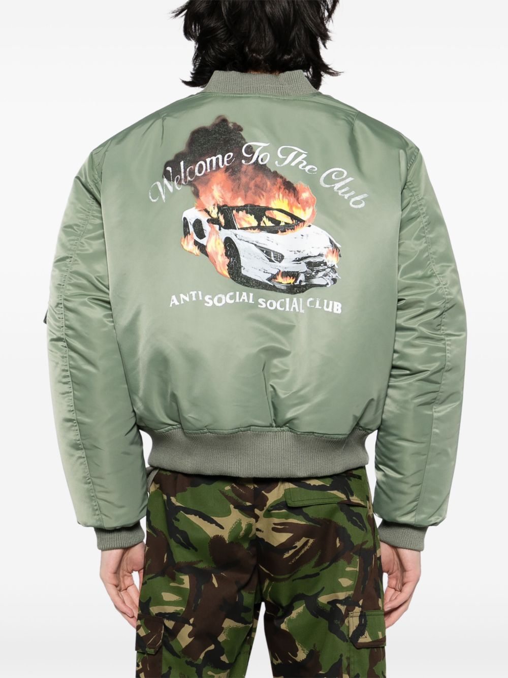 Welcome To The Club MA-1 jacket