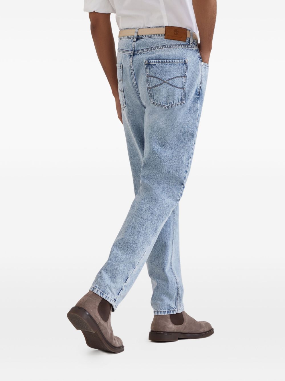 logo-patch jeans