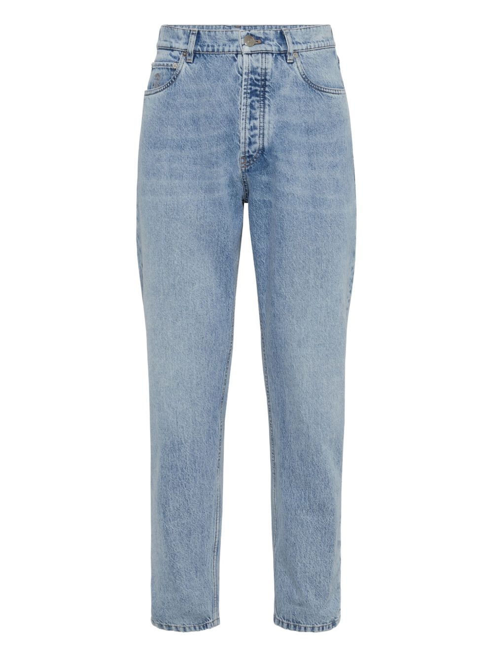 logo-patch jeans