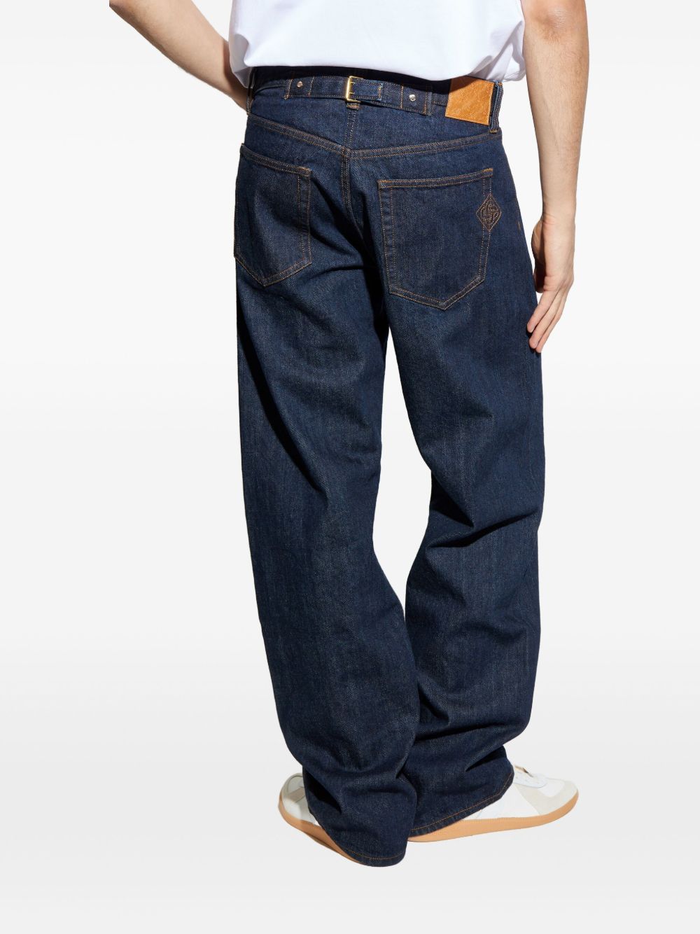 logo-patch jeans