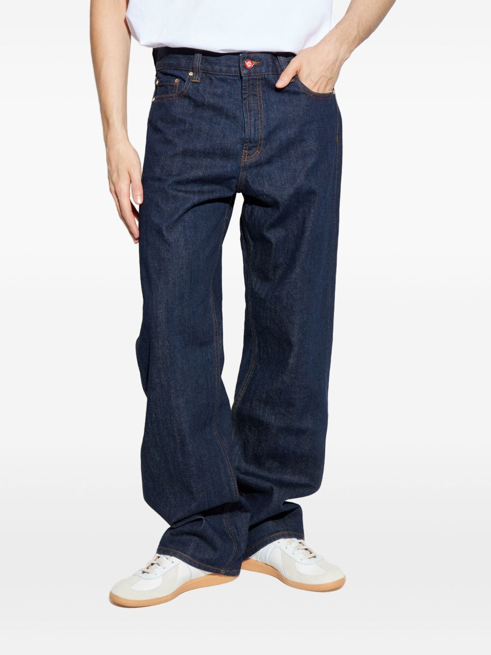 logo-patch jeans