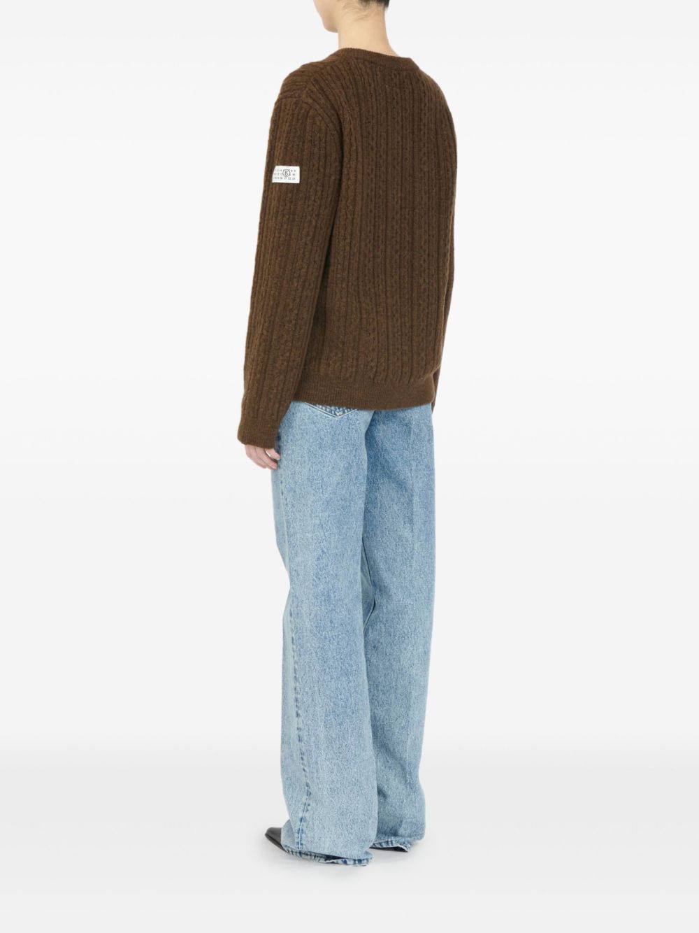 v-neck ribbed sweater