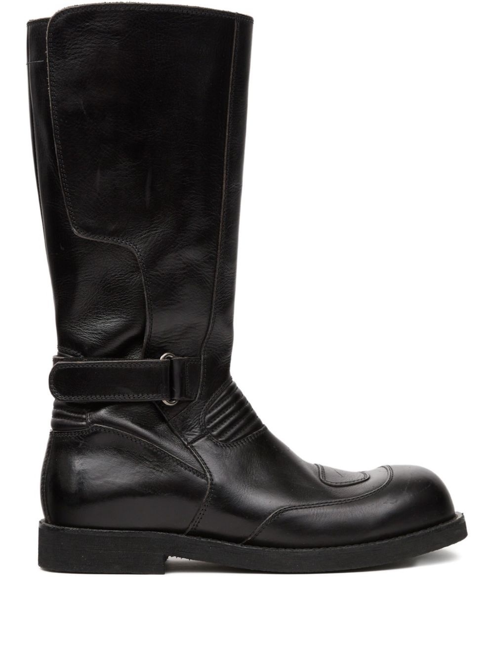leather biker boots