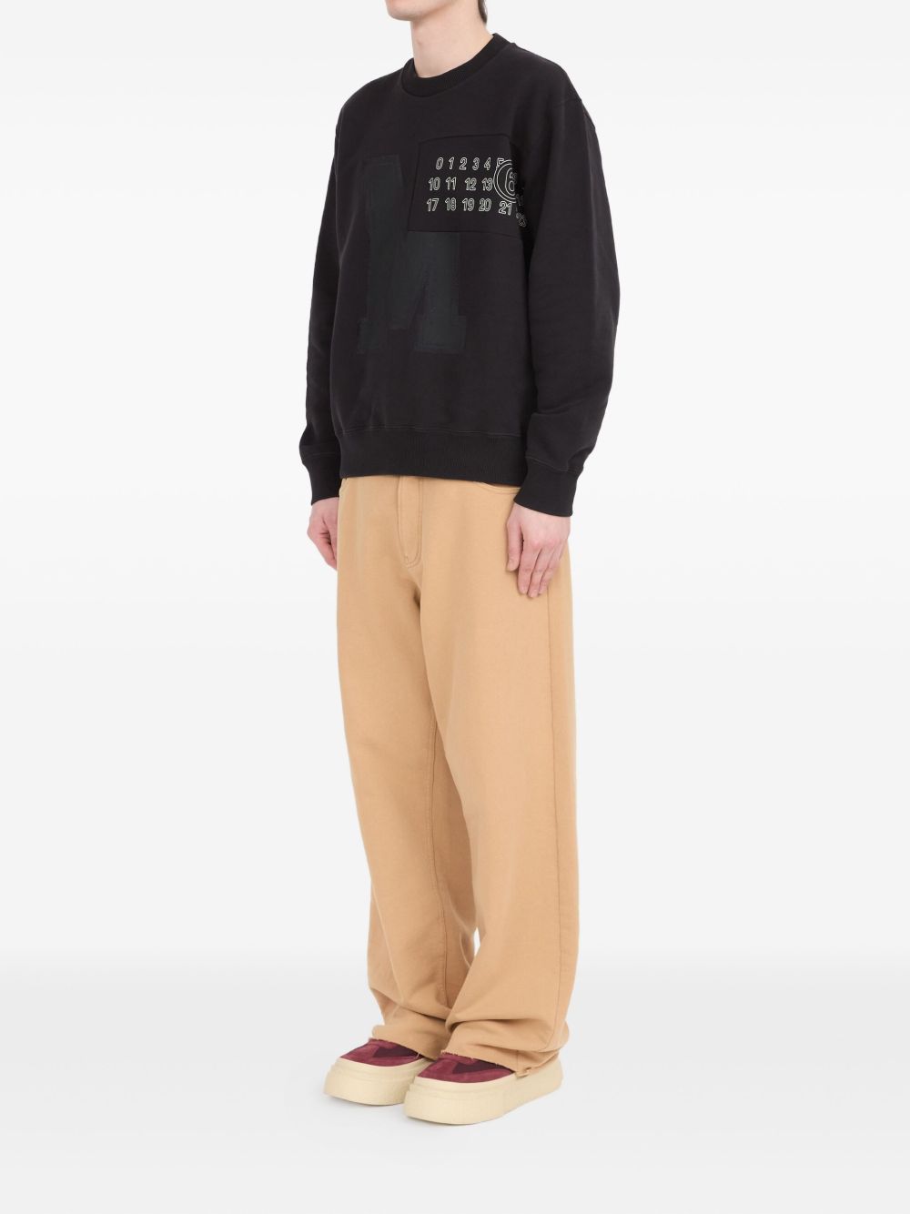 appliqué logo sweatshirt