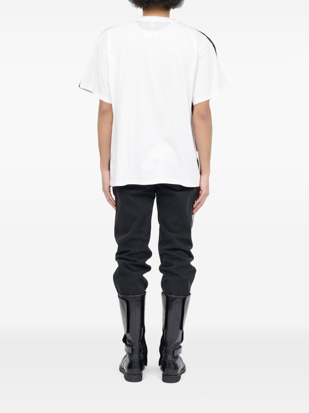 tag-print T-shirt