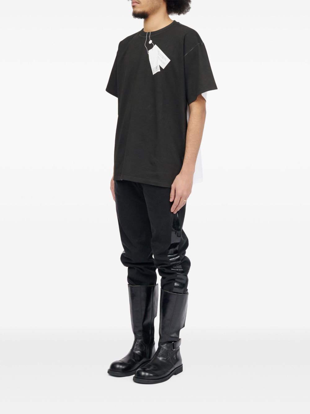 tag-print T-shirt