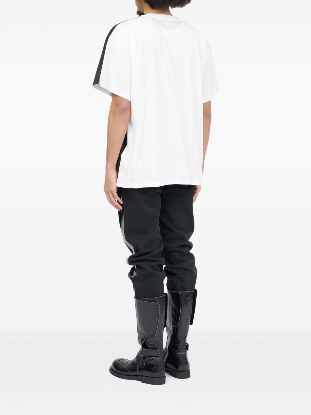 tag-print T-shirt
