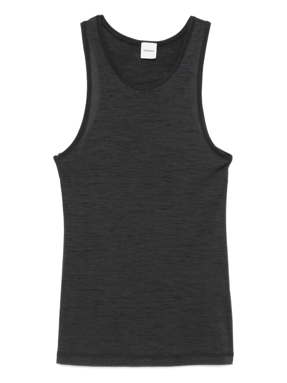 racer-back wool tank top
