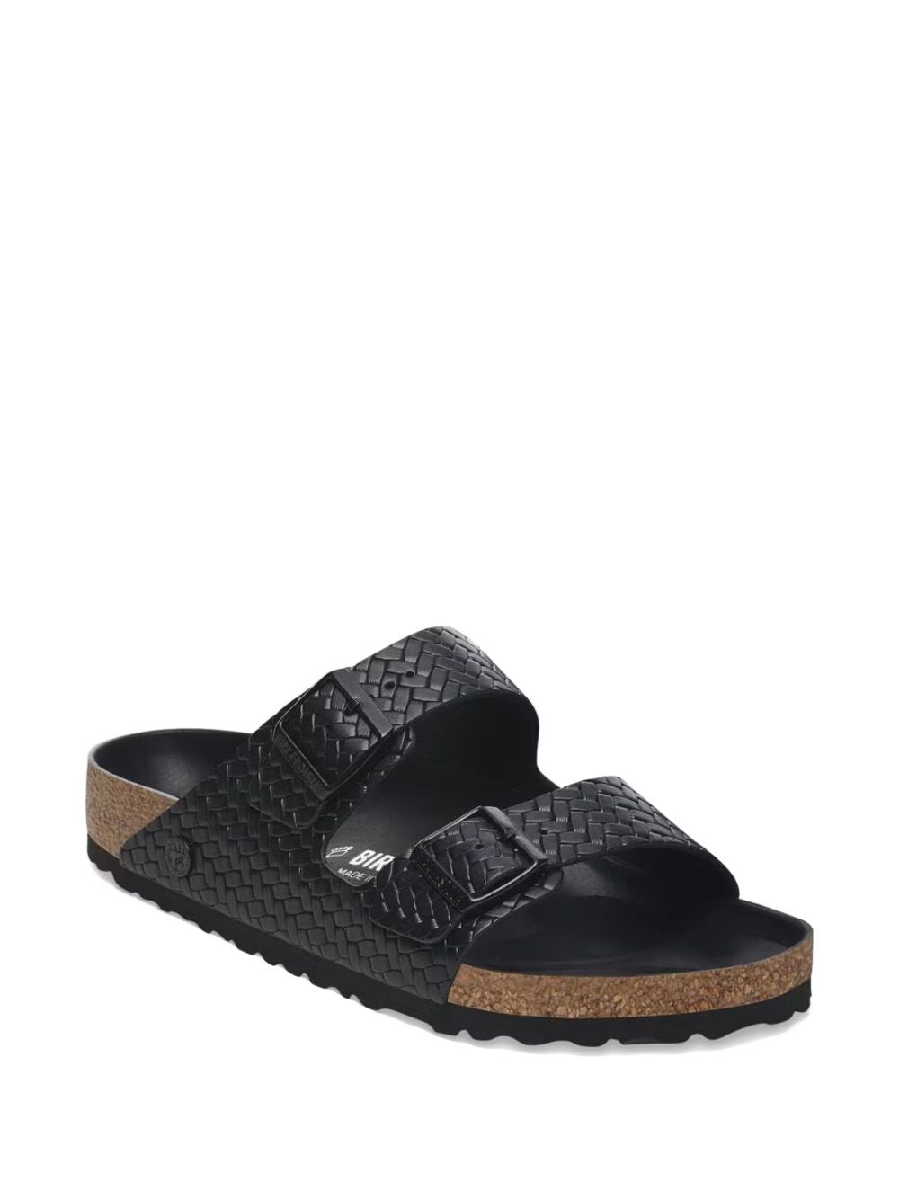 braided-strap slide sandals