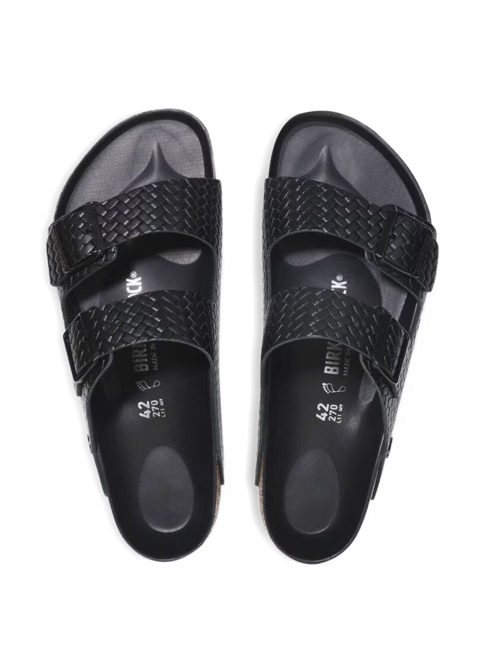 braided-strap slide sandals