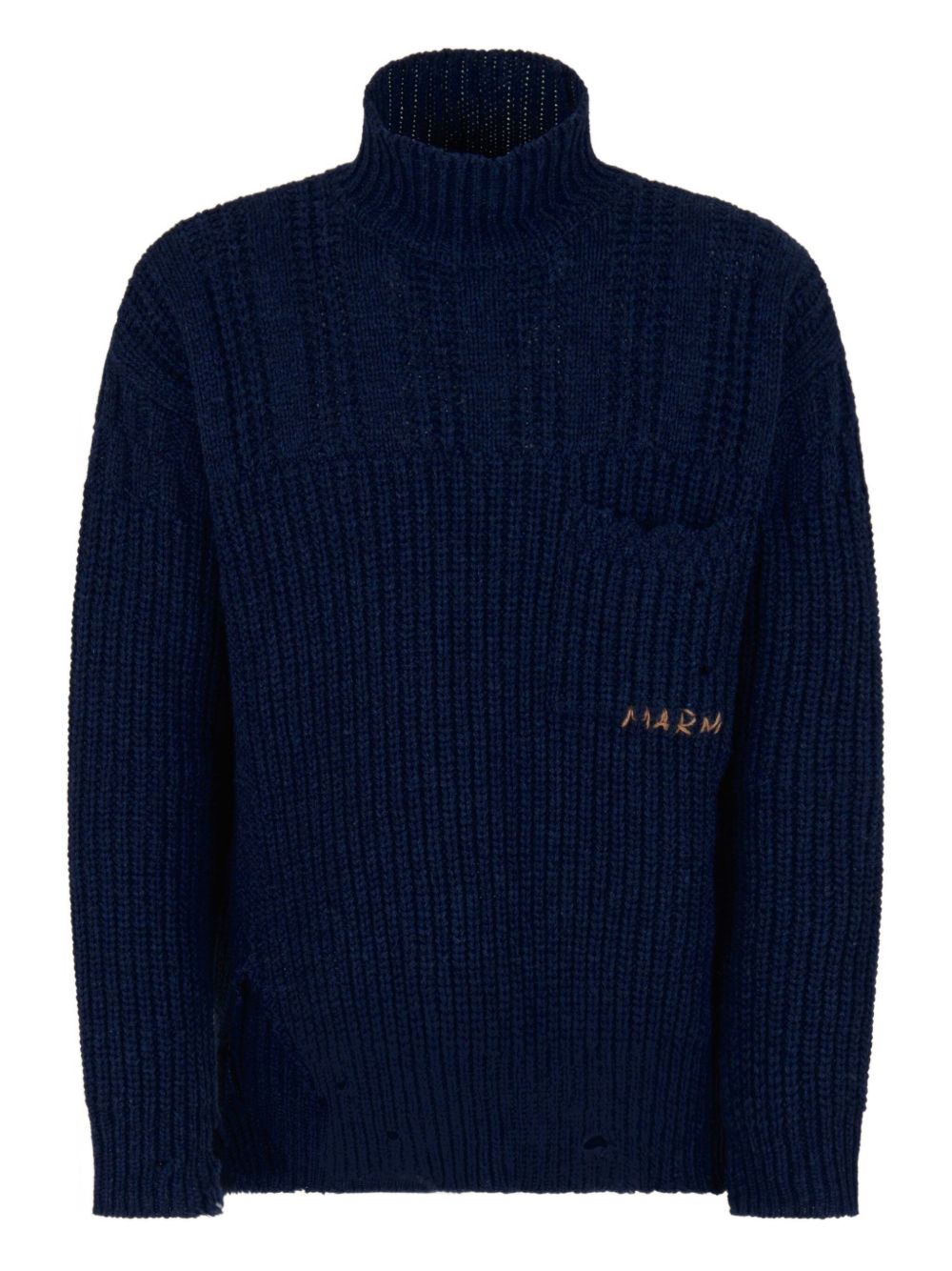 ribbed turtleneck sweater