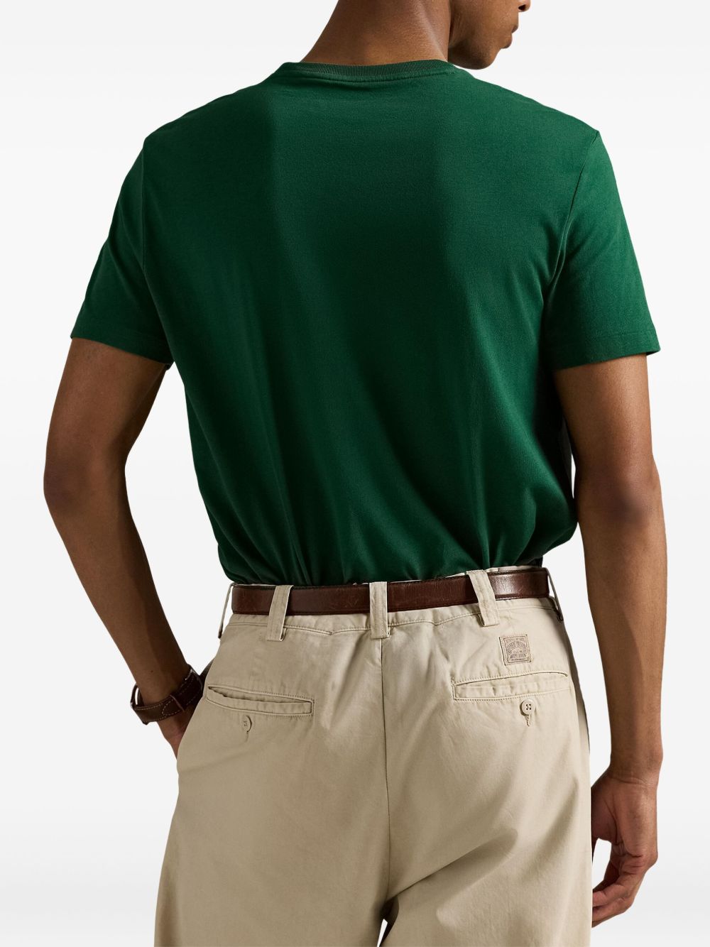 logo-embroidered cotton T-shirt