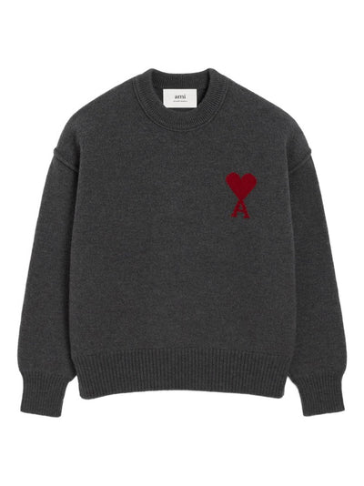 Ami De Coeur Crew-Neck Wool Sweater