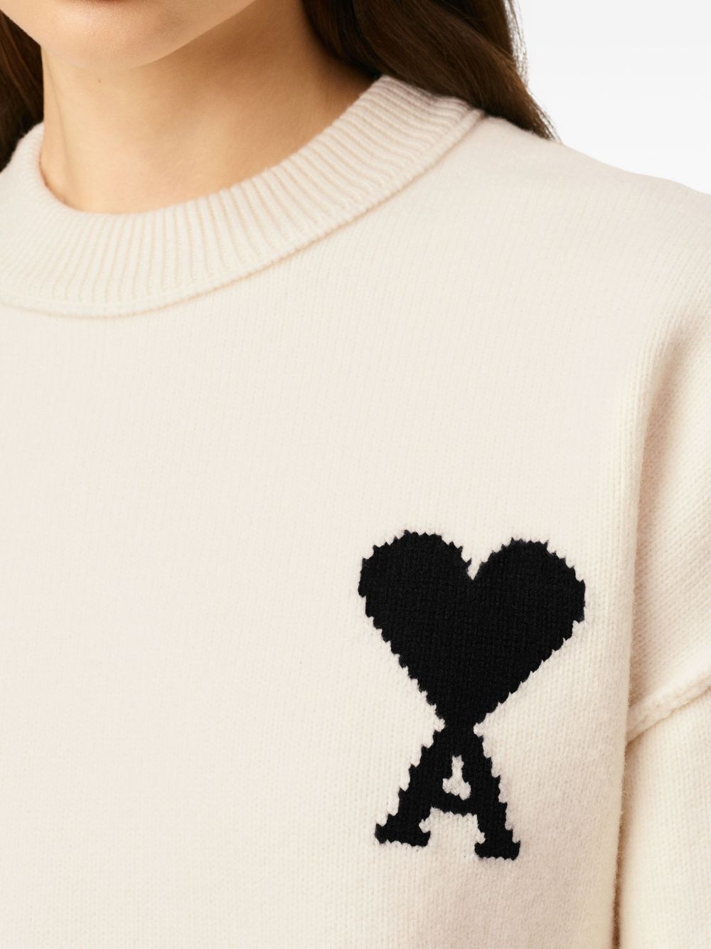 Ami De Coeur crew-neck wool sweater