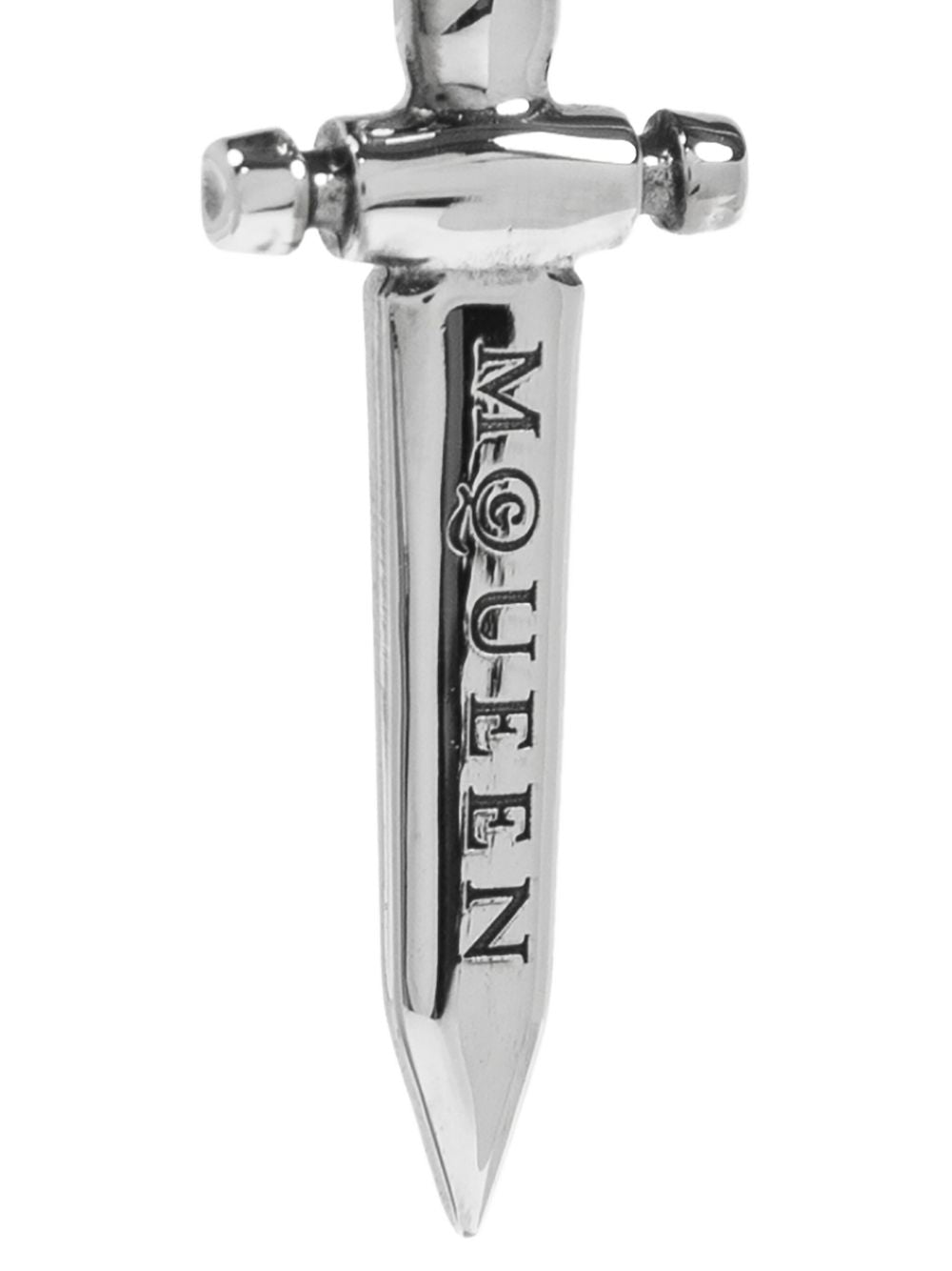 cross-charm dagger earring