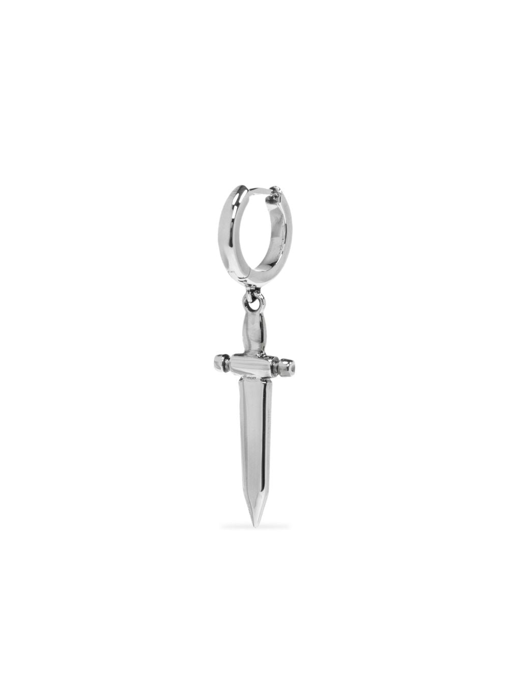 cross-charm dagger earring