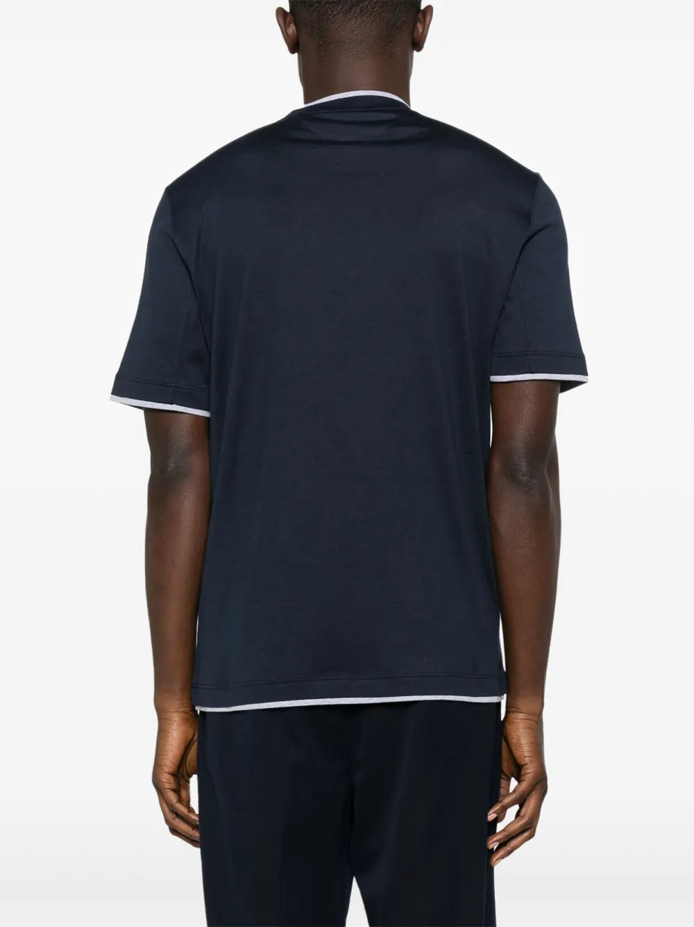 layered-effect jerseyT-shirt