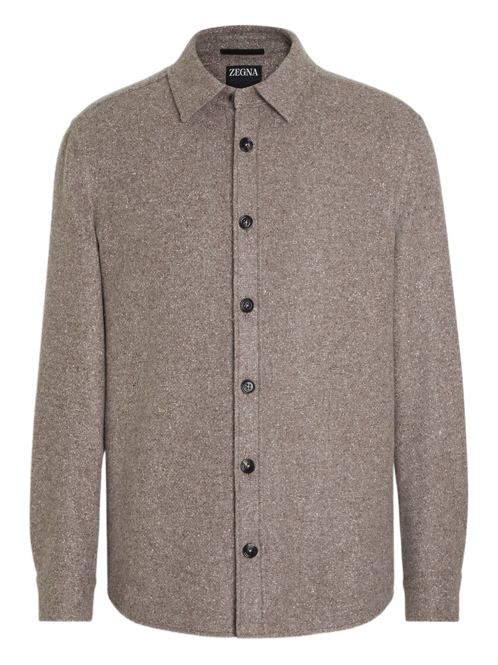 cashmere-silk overshirt