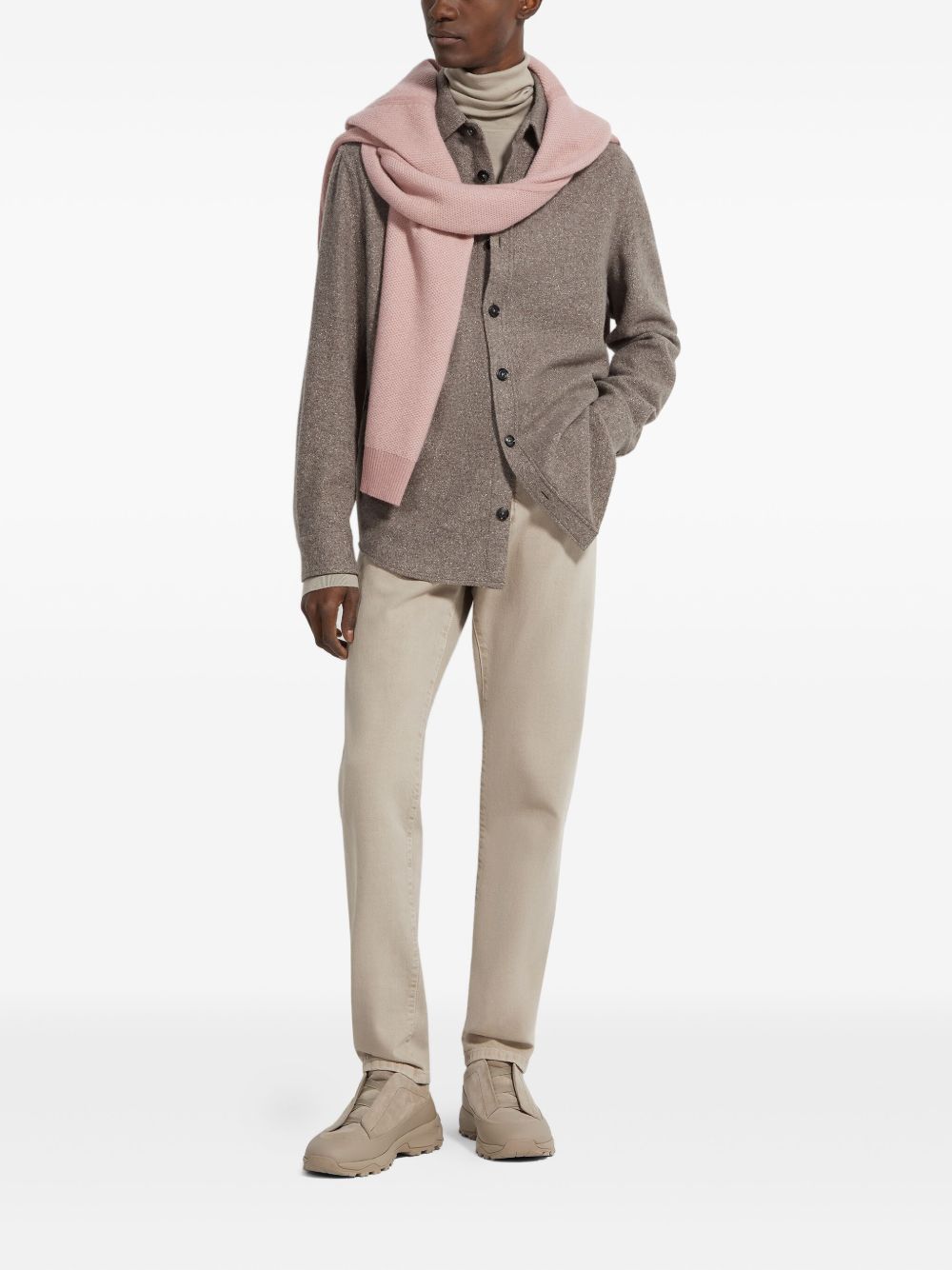 cashmere-silk overshirt