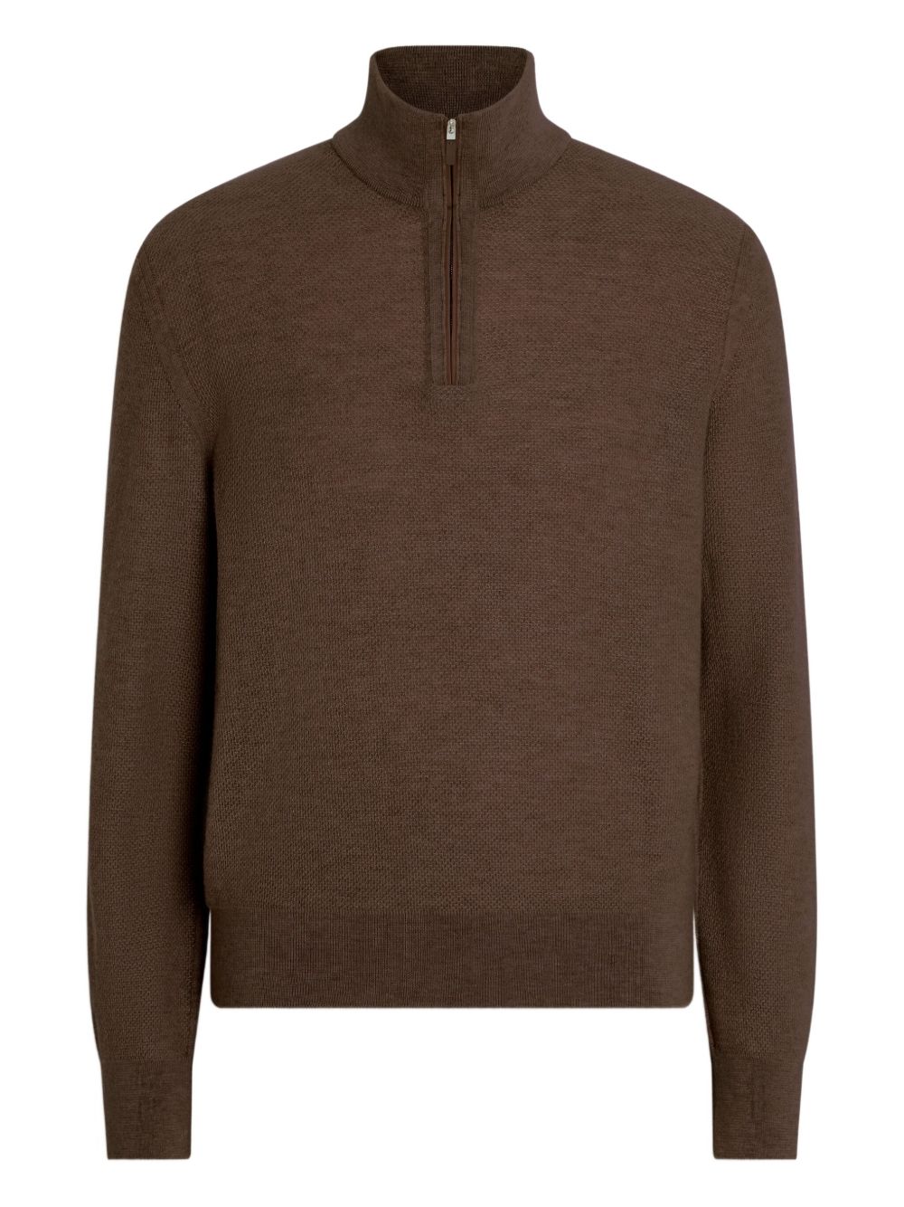 half-zip cashmere sweater