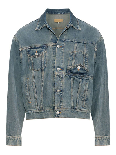 Flap-Pocket Denim Jacket