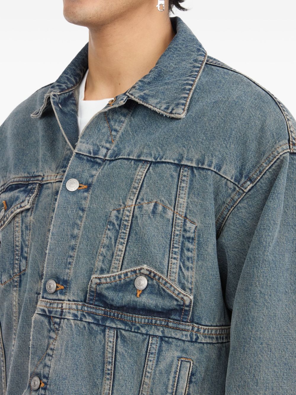 flap-pocket denim jacket
