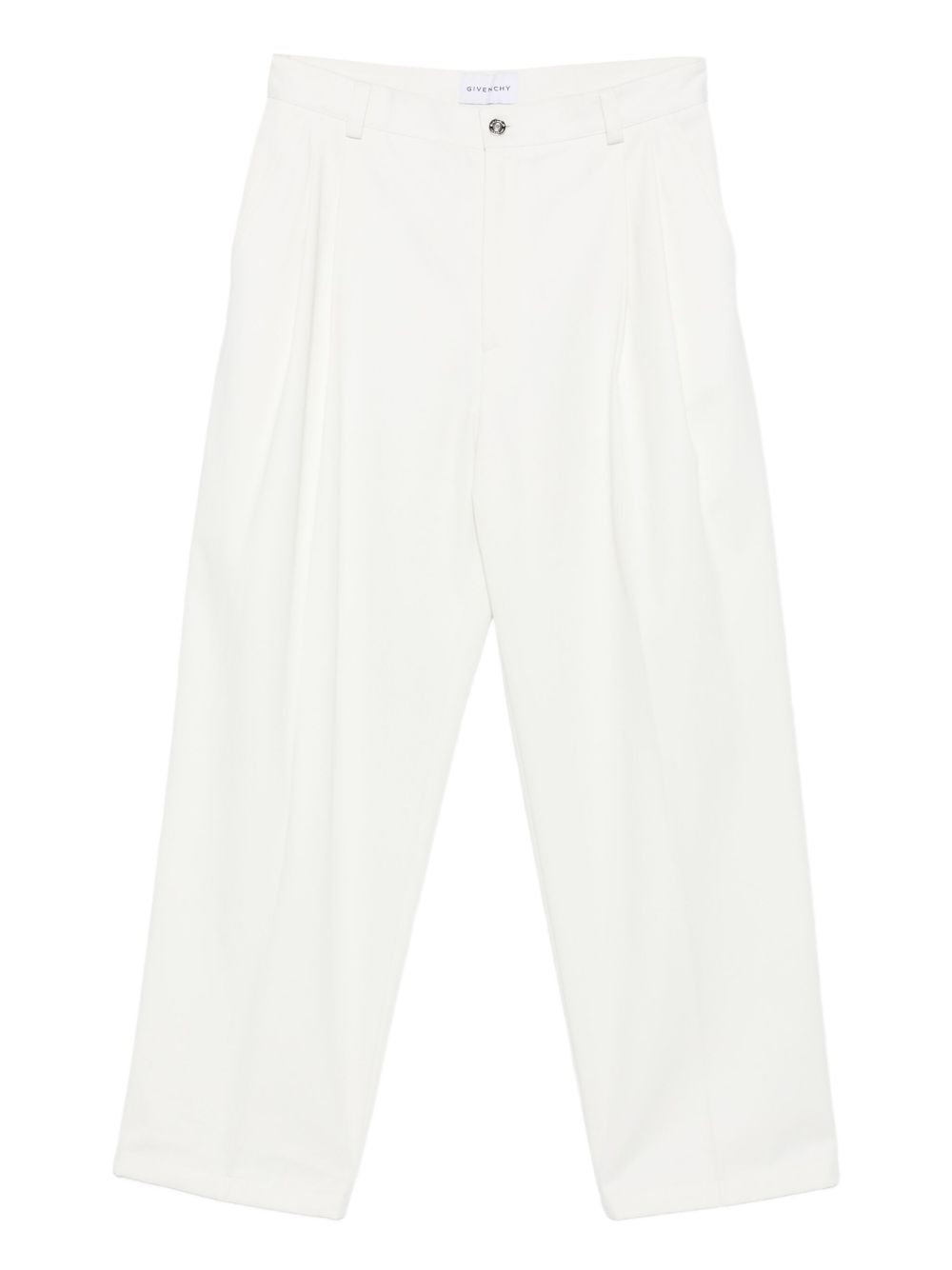 pleated wide-leg trousers