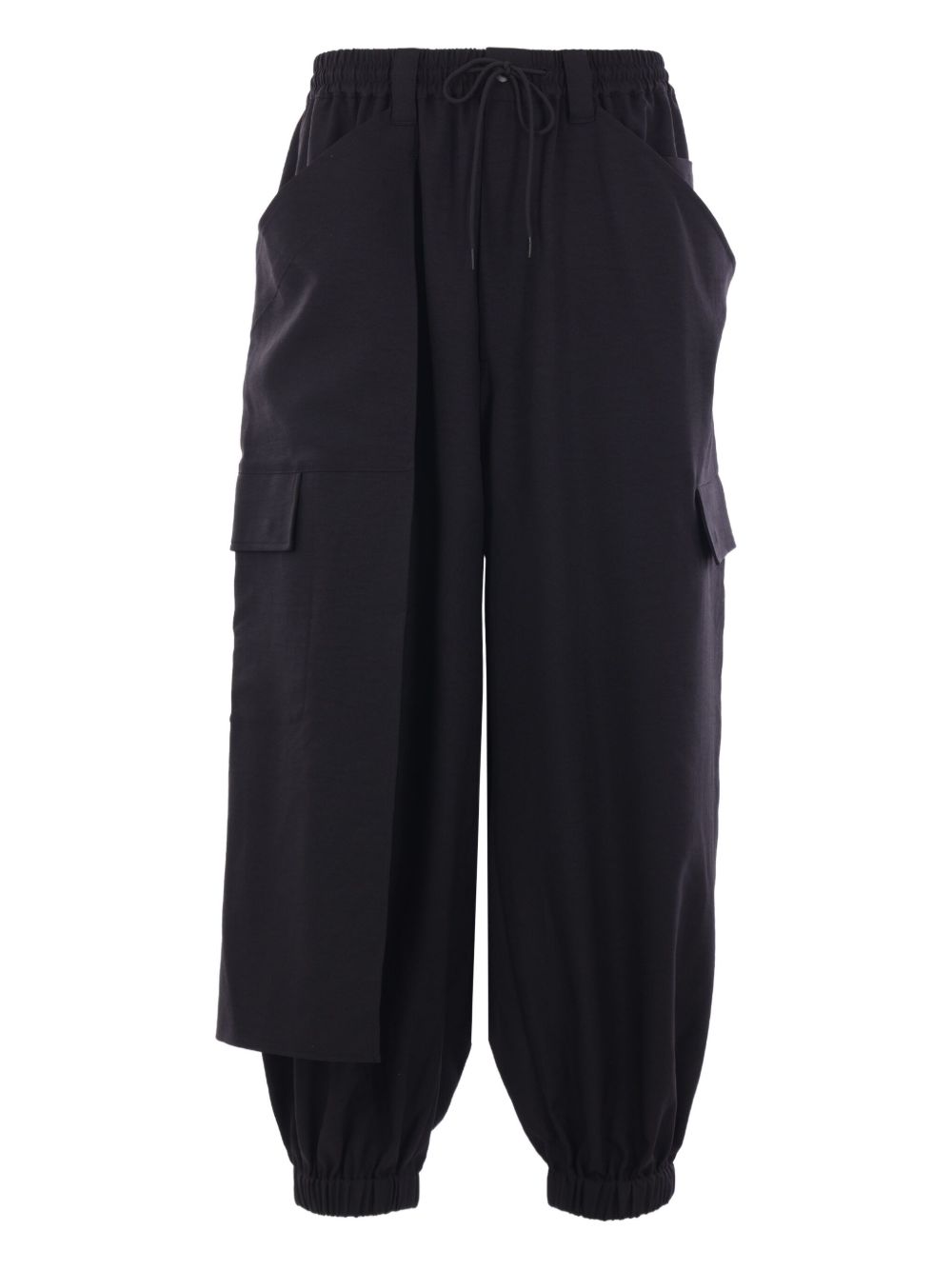 drawstring-waist cargo pants