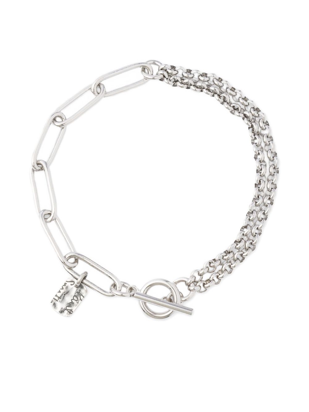 Two-chain toggle bracelet
