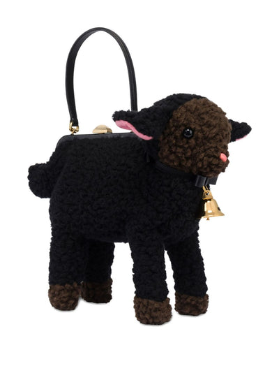 Sheep-Motif Clutch Bag