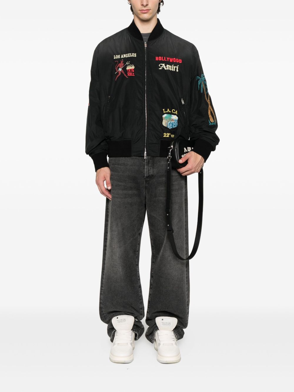 embellished bomber jacket