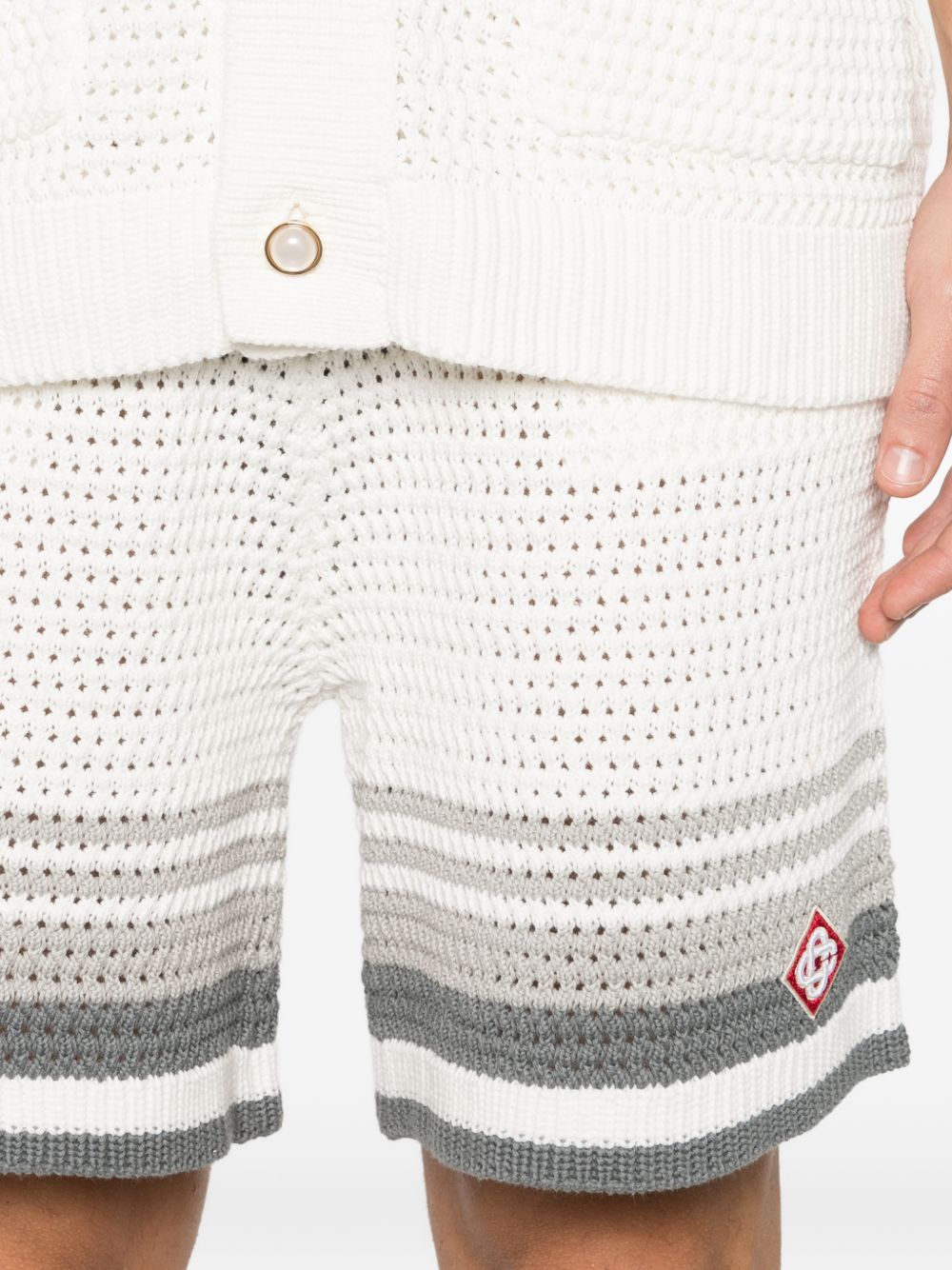 crochet striped shorts