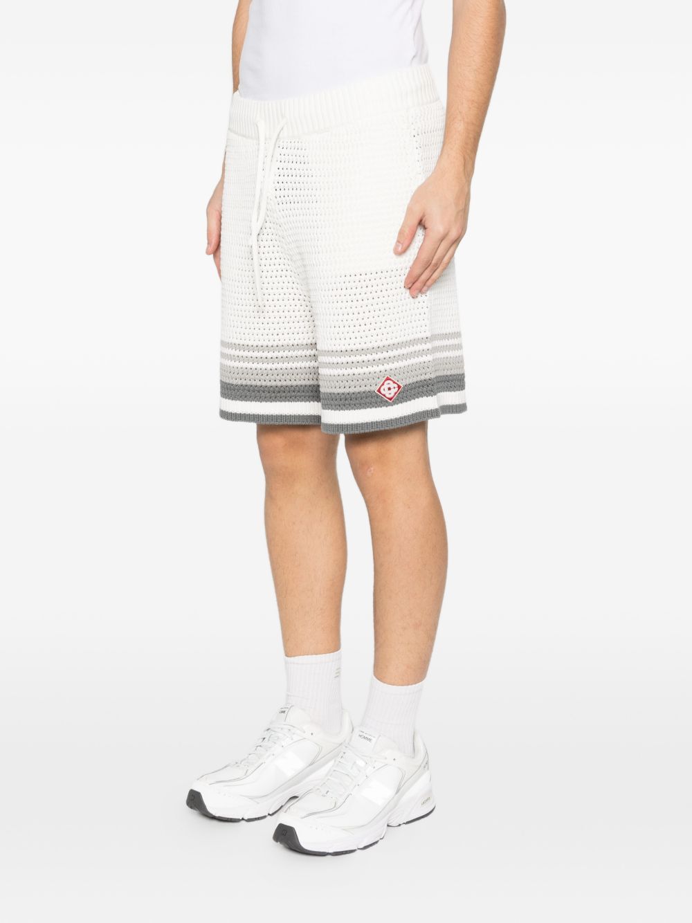 crochet striped shorts