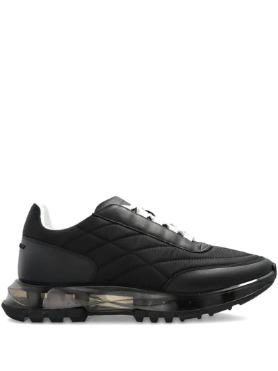 Quilted Transparent-Sole Sneakers
