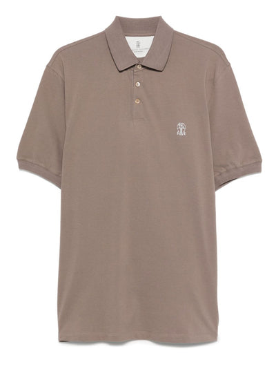 Embroidered-Logo Cotton Polo Shirt