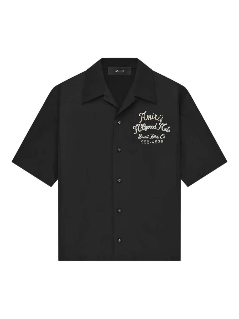 embroidered short-sleeve shirt