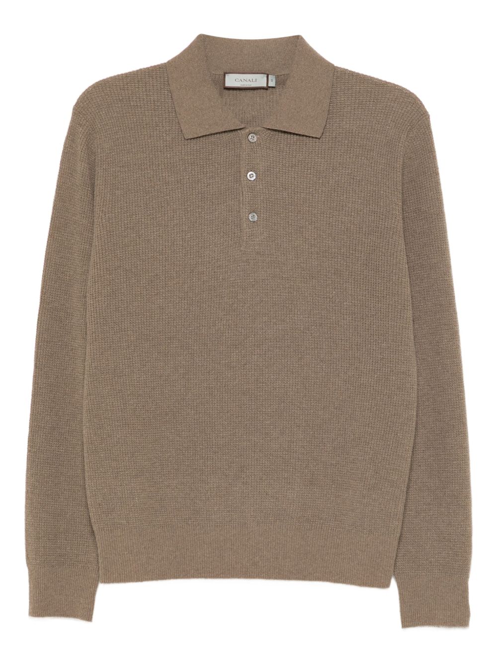 knitted polo shirt