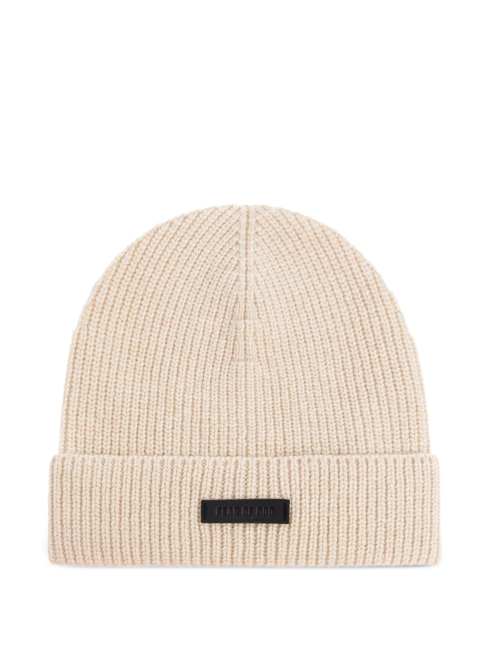 ribbed merino-wool beanie