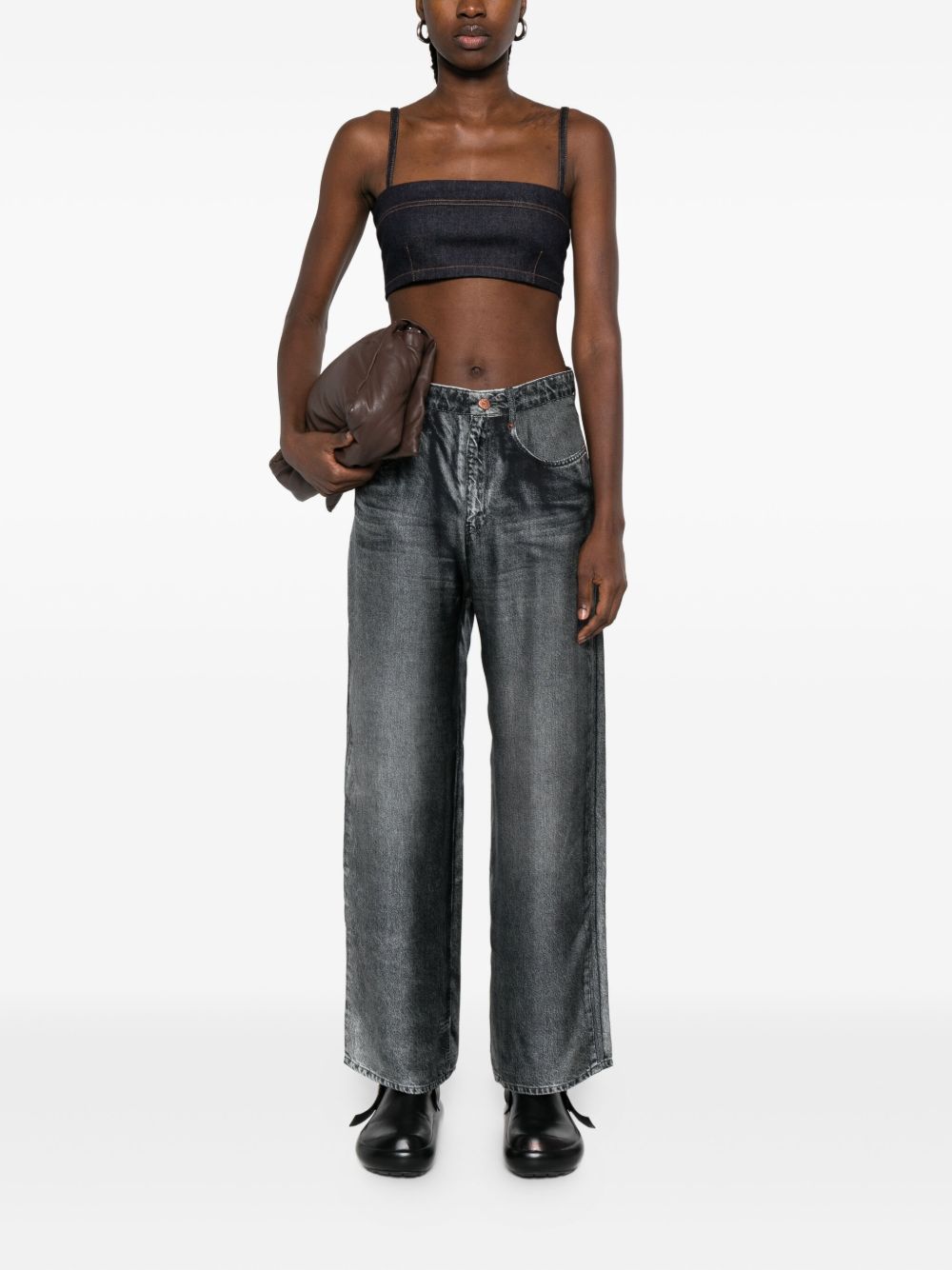 Aloe wide-leg silk trousers