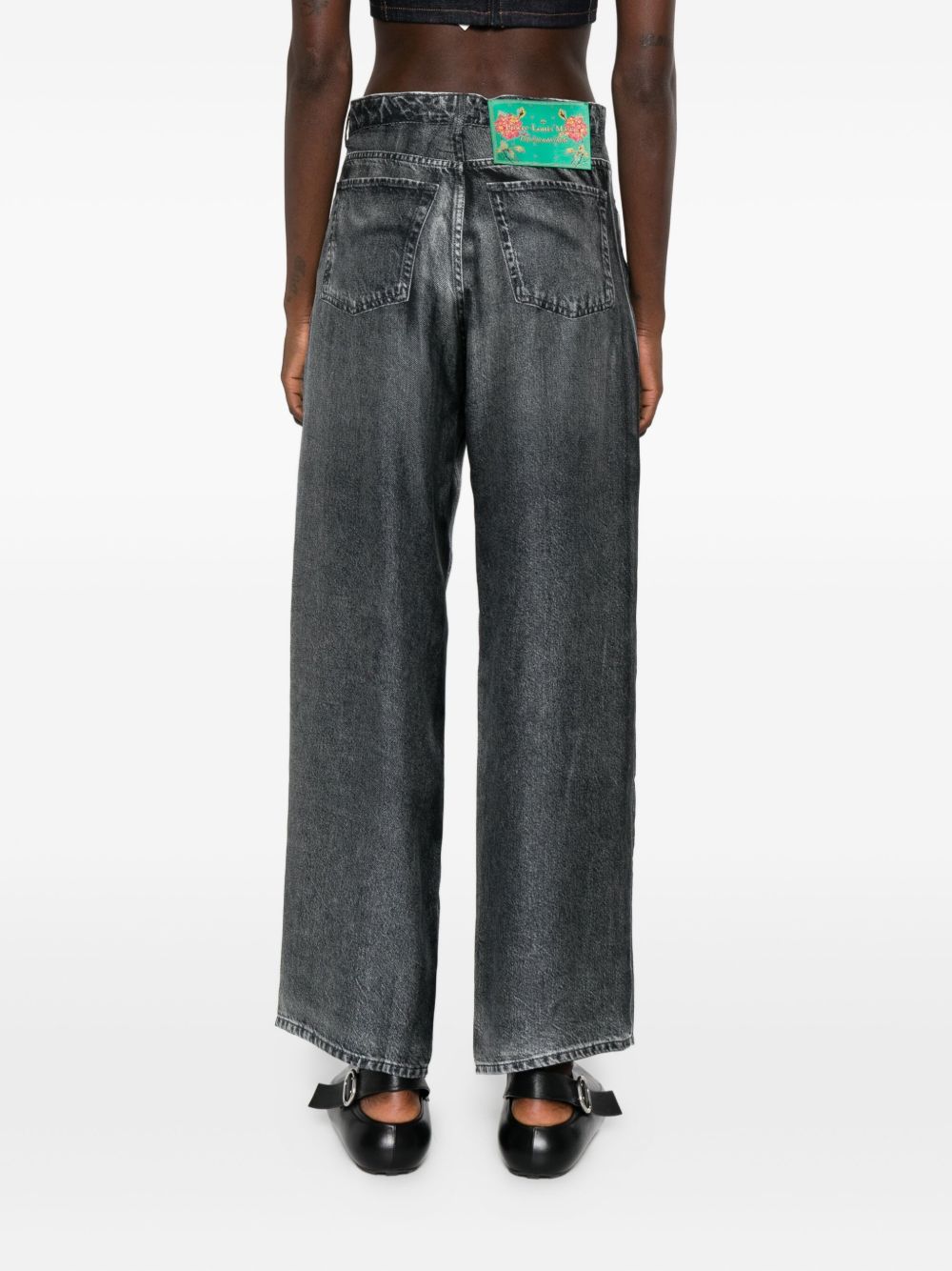 Aloe wide-leg silk trousers