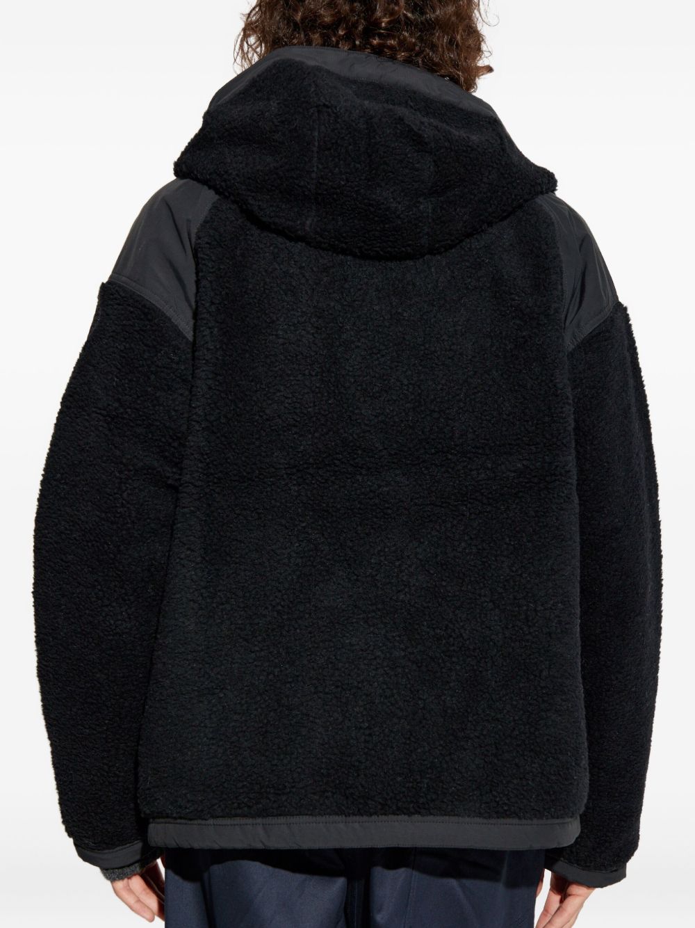 logo-patch fleece jacket