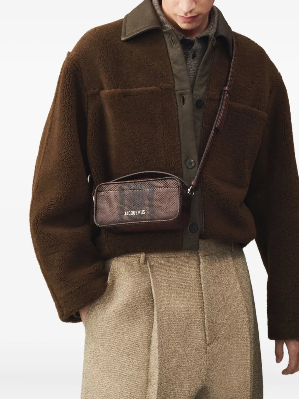 The Baneto Snakeskin-Embossed Shoulder Bag