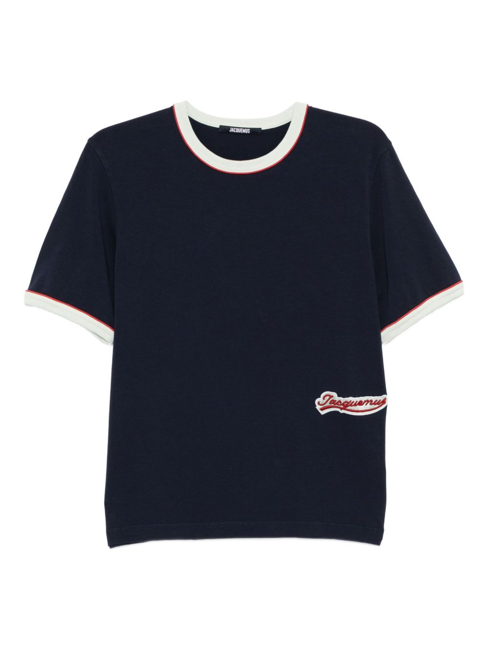 logo-embroidered T-shirt