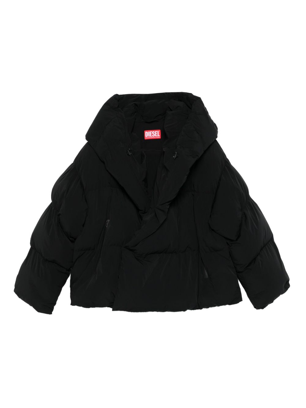 hooded puffer jacket