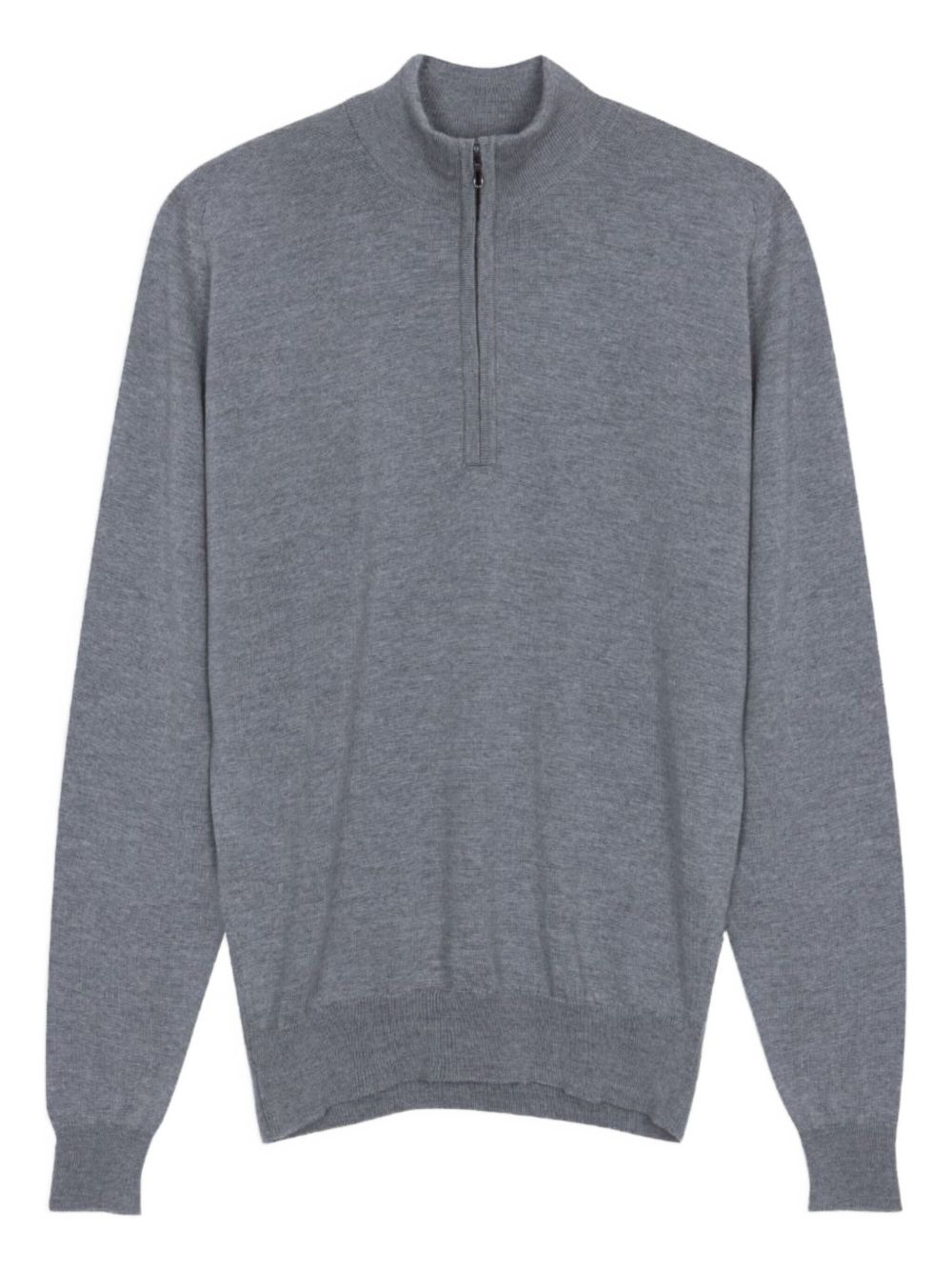 half-zip merino wool sweater