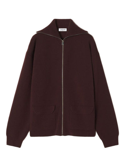 Zip-Fastening Cashmere Cardigan