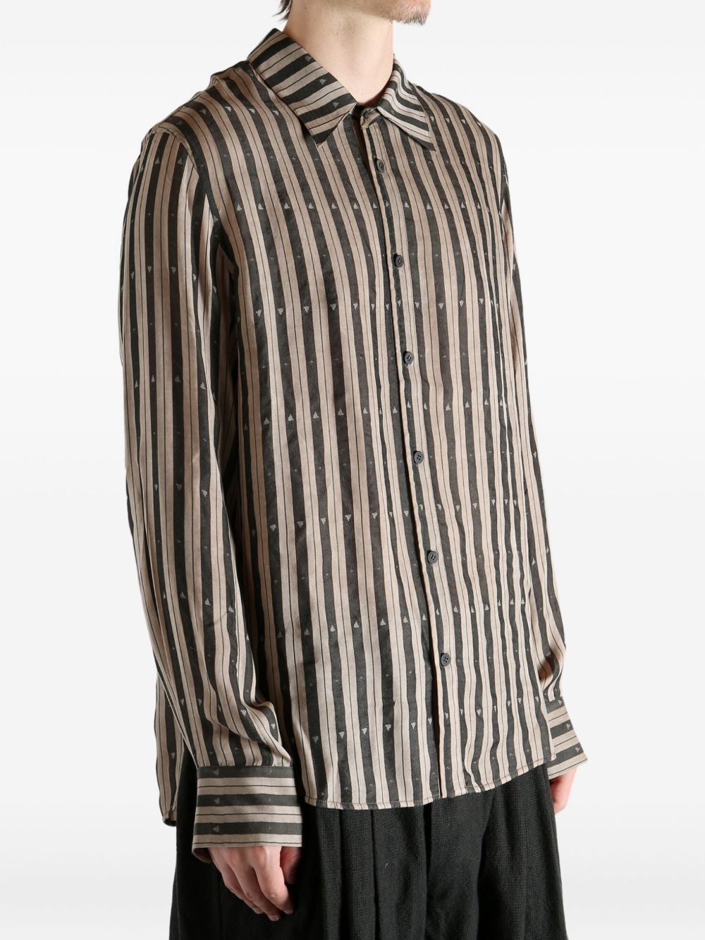 striped buttoned shirt